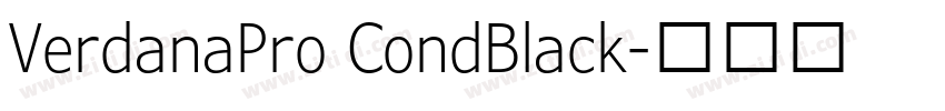 VerdanaPro CondBlack字体转换